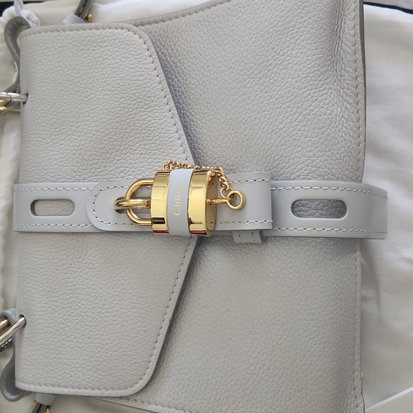 CLEO 24 CLOUD BLUE BRUSHED LEATHER SHOULDER BAG